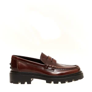 Acquista i migliori mocassini in pelle spazzolata color tan da TOD'S