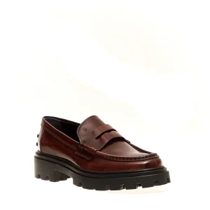 Acquista i migliori mocassini in pelle spazzolata color tan da TOD'S