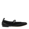 Acquista le ballerine in pelle nera con cinturino AGL