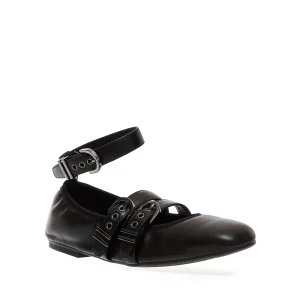 Acquista le ballerine nere con fibbie Stuart Weitzman