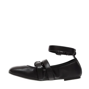 Acquista le ballerine nere con fibbie Stuart Weitzman