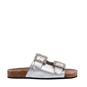 Acquista le migliori scarpe con fibbia in strass argento