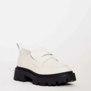 Acquista le scarpe ASH - white tank bottom moccasin