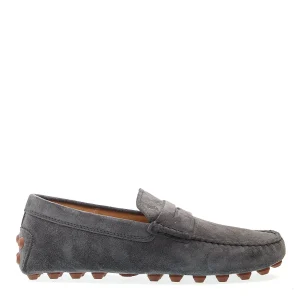 Acquista le tue scarpe TOD'S - bubble moccasin in suede grigio