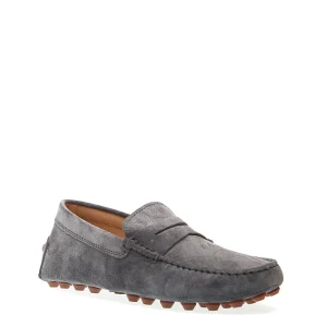 Acquista le tue scarpe TOD'S - bubble moccasin in suede grigio