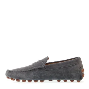 Acquista le tue scarpe TOD'S - bubble moccasin in suede grigio