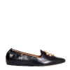Acquista online i mocassini TORY BURCH in pelle nera con logo dorato