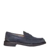 Acquista scarpe mocassino in camoscio blu semiformali da TOD'S