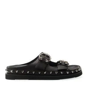 ASH - Slipper neri con borchie: eleganza e stile