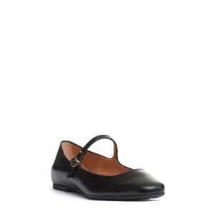 ballerina cinturino pelle nera
