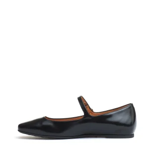 ballerina cinturino pelle nera
