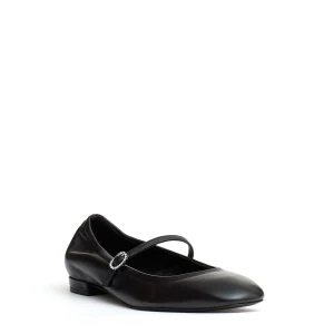 ballerina con cinturino pelle nera