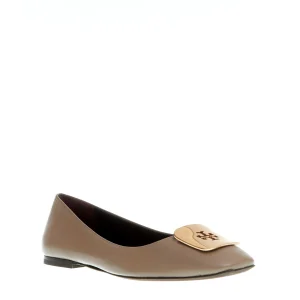Ballerine in pelle TORY BURCH con logo oro