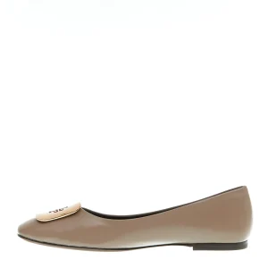Ballerine in pelle TORY BURCH con logo oro