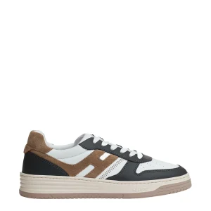 basket pelle blu bianco beige