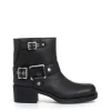 biker basso con fibbie nero
