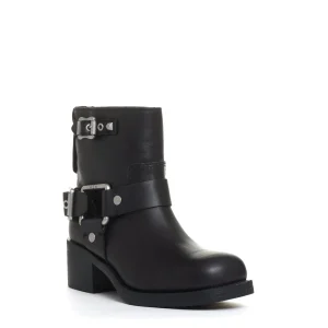 biker basso con fibbie nero