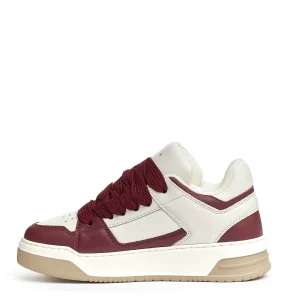 Chamallow pelle bianca bordeaux