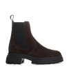 chelsea boot elastico camoscio marrone