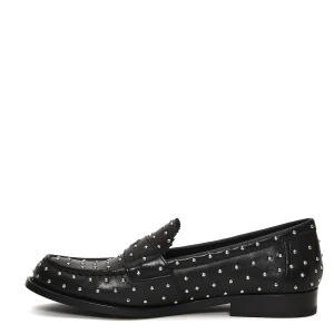 classic stud loafer black