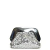 clutch argento intreccio