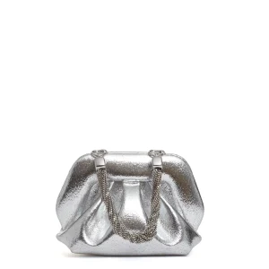 clutch argento manico catena