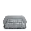 clutch intreccio grigio