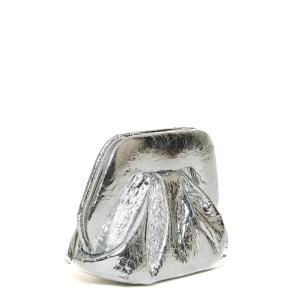 clutch specchio argento