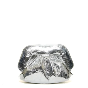 clutch specchio argento