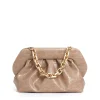 clutch stampa cocco beige