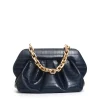 clutch stampa cocco blu