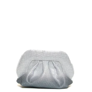 clutch strass degrade silver fumè