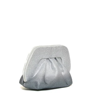 clutch strass degrade silver fumè