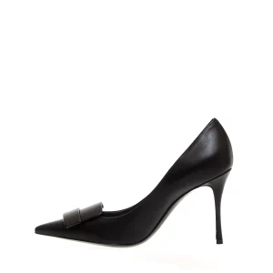 Decolleté in pelle nera Sergio Rossi - tacco 110 mm