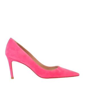 Decollete in suede fucsia con tacco 85 mm - Stuart Weitzman
