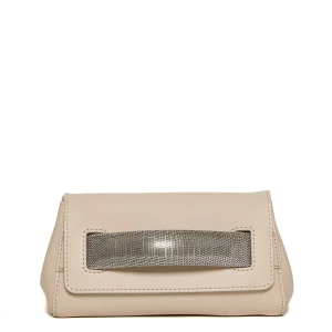 Gossip XS pelle beige manico argento