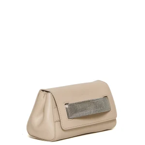 Gossip XS pelle beige manico argento