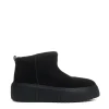 h stripes low boot camoscio nero