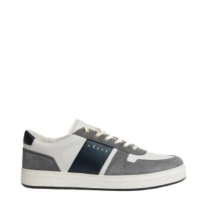 H TV sneakers pelle bianco grigio