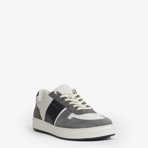 H TV sneakers pelle bianco grigio