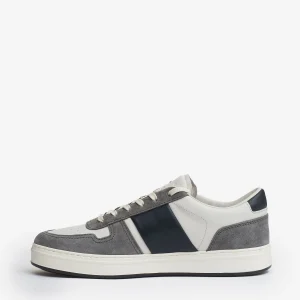 H TV sneakers pelle bianco grigio