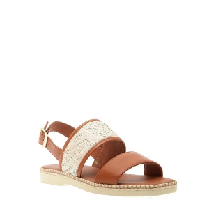 HOGAN - Extralight flat sandal: stylish raffia leather footwear