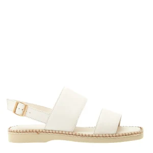 HOGAN - Stylish White Leather Flat Sandals for Women