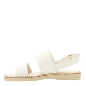 HOGAN - Stylish White Leather Flat Sandals for Women