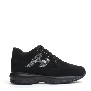 interactive camoscio nero e strass