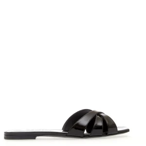 3JUIN - Ciabatte basse vernice nera: eleganza e comfort