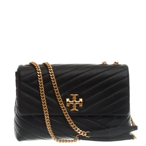 Kira chevron convertible shoulder bag black