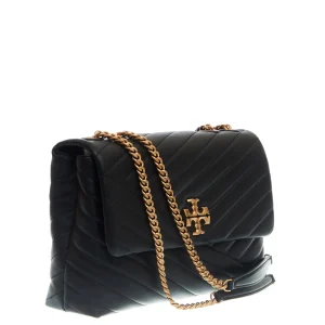 Kira chevron convertible shoulder bag black
