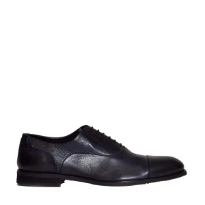 Lace-up in pelle blu lavata da Sorelle Peregò