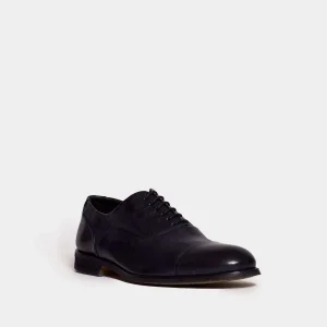 Lace-up in pelle blu lavata da Sorelle Peregò